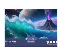Interstellar Ocean 1000 Piece Jigsaw Puzzle Science Fiction for Age 12+ Fun Gift Memory Games Stress Relief 38x26cm/1000pcs