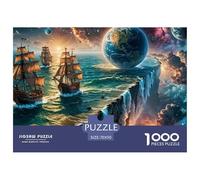 Interstellar Ocean 1000 Piece Landscape Theme Jigsaw Puzzle for Adults Educational Challenge Adults Age 12 Years Up - Challenge Edition Hard Puzzle for 70x50cm/1000pcs Family Decorations