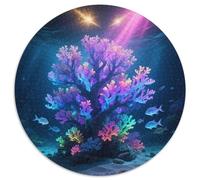 Interstellar Ocean 1000 Pieces Jigsaws Science Fiction Circular Jigsaw for Adults And Kids Cool Unique Challenge Games Scene Creative 1000pcs (67.5x67.5cm)