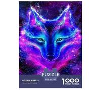 Interstellar Phantom Wolf Jigsaw Puzzles Puzzle for Adults Kids. 1000 Piece Interesting Great Gifts Challenge Toy Educational Game Home Decoration for Adults& Kids Age 14 Years Up 52x38cm/1000pcs