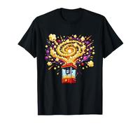 Interstellar Popcorn Machine Cosmic Space Galaxy T-Shirt