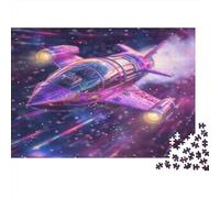 Interstellar Spacecraft Jigsaw Puzzles Puzzles for Adults Kids. 1000 Pieces Universe Great Gifts Challenge Toy Educational Games Home Decoration for Adults& Kids Age 14 Years Up 1000pcs (75x50cm)