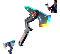 Interstellar Spark Battle Blade,Adult Cosplay Transformable Axe-Sword with RGB Light,Spray Effect,Vibration Feedback,USB C Rechargable Xmas Gifts for Home Display,Carnival Costumes,Halloween Cosplay
