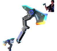 Interstellar Spark Battle Blade,Adult Cosplay Transformable Axe-Sword with RGB Light,Spray Effect,Vibration Feedback,USB C Rechargable Xmas Gifts for Home Display,Carnival Costumes,Halloween Cosplay