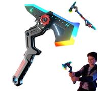 Interstellar Spark Battle Blade Dual Mode LED Light Blade, Battle Axe Transforming Sci-Fi Toy,7 Color Change,One Button Switching,Realistic Sounds Design,Mist Effect,USB Rechargeable