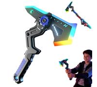 Interstellar Spark Battle Blade Dual Mode LED Light Blade, Battle Axe Transforming Sci-Fi Toy,7 Color Change,One Button Switching,Realistic Sounds Design,Mist Effect,USB Rechargeable