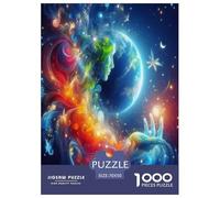 Interstellar Theme 1000 Piece Universe Jigsaw Puzzle for Adults And Kids Challenging Games 1000 Pieces Beautiful Decoration Challenge High Difficulty 70x50cm/1000pcs
