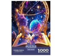 Interstellar Theme 1000 Piece Universe Jigsaw Puzzles for Adults And Kids Family Educational Games 1000 Pieces Fun, Challenging & Brainteasing Adults Birthday Gifts 70x50cm/1000pcs