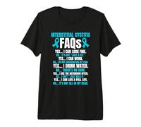 Interstitial Cystitis Warrior FAQs Premium T-Shirt