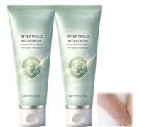 Intertrigo & Skin Fold Care Cream - Medicated Relief for Chafing, Redness & Irritation, Friction Reduction Moisturizer, Non-Greasy, 57g,Fast-Drying Non-Greasy (A-2PC)