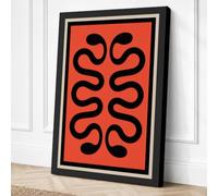 Intertwined Serpents Canvas Wall Art Print 30x20 Inch