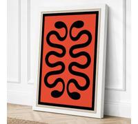 Intertwined Serpents Canvas Wall Art Print 30x20 Inch