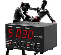 Interval Timer for Boxing, Professional Gym Timer with LED Display, Adjustable Rounds & Rest, for Muay Thai, Kickboxing, MMA Training