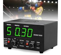 Interval Timer with LED Display for Muay Thai and Kickboxing, Adjustable Sound, Training Timer for Fitness, Home Gym, Easy to Use