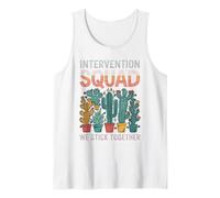 Intervention Squad We Stick Together Cactus RTI Teachers Tank Top