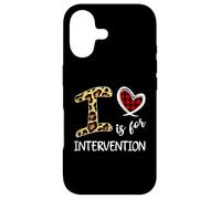 Intervention Teacher Education Educator Heart Plaid Leopard Case for iPhone 17