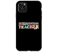 Intervention Teacher Education Retro Groovy Pastel Classroom Case for iPhone 11 Pro Max
