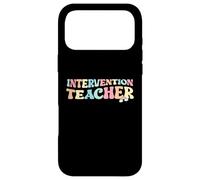 Intervention Teacher Education Retro Groovy Pastel Classroom Case for iPhone 17 Pro Max