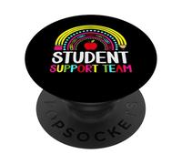 Intervention Teacher Educator Student Support Team Rainbow PopSockets Adhesive PopGrip
