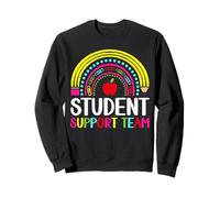Intervention Teacher Educator Student Support Team Rainbow Sweatshirt