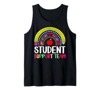 Intervention Teacher Educator Student Support Team Rainbow Tank Top