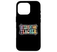 Intervention Teacher Funny Educator Squad Team Case for iPhone 16 Pro