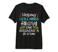Intervention Teacher Helping Little Minds Grow Education Premium T-Shirt