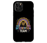 Intervention Team Rainbow Leopard Print Back to School Case for iPhone 11 Pro