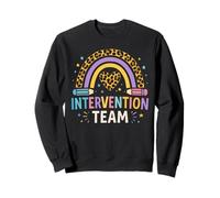 Intervention Team Rainbow Leopard Print Back to School Sweatshirt