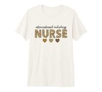 Interventional Radiology Nurse Leopard Hearts Team Squad Premium T-Shirt