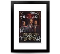 Interview With The Vampire 2 Cast Signed Autograph A4 Poster Photo Print TV Show Series Framed Memorabilia Gift Jacob Anderson Sam Reid (A4 Framed & Mounted)