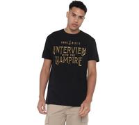 Interview with The Vampire Gold Logo Unisex T Shirt, Black, XXXX-Large