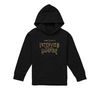 Interview With The Vampire Gold Logo Youth Kids Boy Girls Pull-Over Hoodie, Black, 7-8