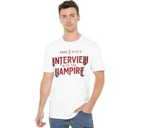 Interview with The Vampire Red Logo Unisex T Shirt, White, XX-Large