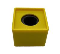 Interviewing Microphone Stand Base Square ABS Anti Shock Design Grooved Alignment Multiple Color Option Mic Block Base