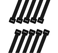 intervisio Cable Zip Ties XXXL Very Long - 1000mm x 9mm, Heavy Duty, Durable Professional UV Resistant Wrap Nylon Large Cord, for Cables Management, Indoor, Outdoor, Black, 10 Pieces, CS-2E8X-DOT0
