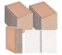 INTERWARM 30 Pack A5 Spiral Notebooks Journal,14.6x20.6cm Hardcover Journal Notepad 60 Sheets 120 Pages Travel Notebooks Writing Journal Notepad for Work Home Office Aesthetic Sketch Drawing