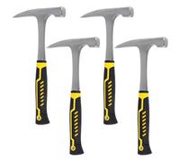 INTERWARM 4Pcs Rock Pick Hammer,32cm Steel Geology Rock Hammer Drop Forged Masonry Hammers Geologist Hammers with Pointed Tip for Mining Geological Prospecting Camping