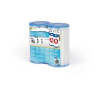 Intex 0775431 Filter Cartridge for Swimming Pool Blue 10,8 x 21,6 x 20,3 cm - set of 2