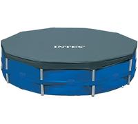 Intex 10 ft Pool Cover and 15.5 ft Ground Cloth - Protective Pool Cover with Heavy-Duty Base Mat