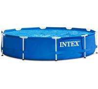 Intex Swimming Pool Metal Frame Above Ground Framed Pond Garden Round Outdoor