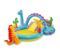 Intex 11' x 7.5' x 44" Dinoland Play Center Kiddie Inflatable Outdoor Swimming Pool
