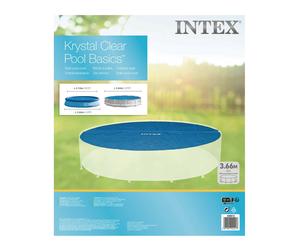Intex 12ft Round Solar Cover For Easy Set Or Metal Frame Swimming Pool #28012