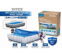 Intex Solar Polyethylene Pool Cover 476x234 Cm Blue