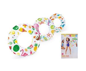 Intex 20" Wet Set Lively Print Swim Ring (Styles Vary, One Supplied)