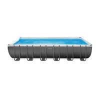 Intex 24ft x 12ft x 52" Ultra XTR Frame Rectangular Above Ground Swimming Pool with Sand & Saltwater System and Accessories (2024 Version)