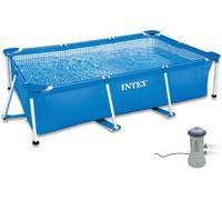 Intex 260 X 160 X 65 Cm Frame Pool Set Large Family With Intex Filter System