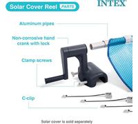 Intex 28051 Solar Roller Suitable For Rectangular Pools Solar Cover Not Included
