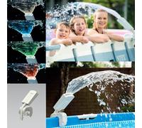 Intex 28089 Multi-Color LED Waterfall Water Fountain, Wall