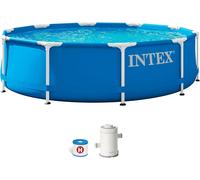Intex 28202UK 10ft x 30in Metal Frame Swimming Pool with Filter Pump